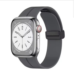 Силиконова каишка с магнит Apple Watch 42/44/45/49mm / тъмно сива /